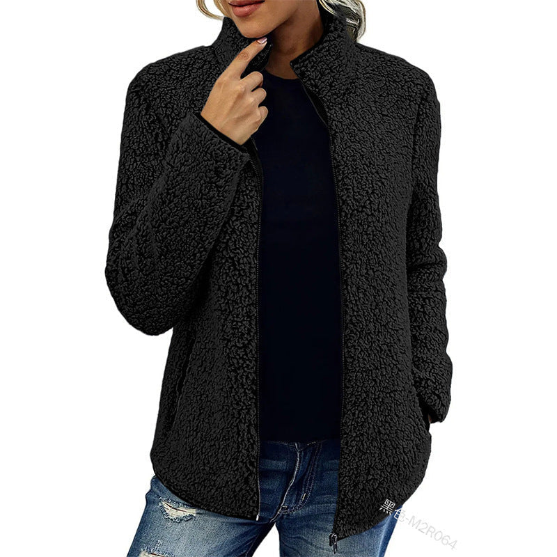 Donna - Giacca in pile - Collo alto