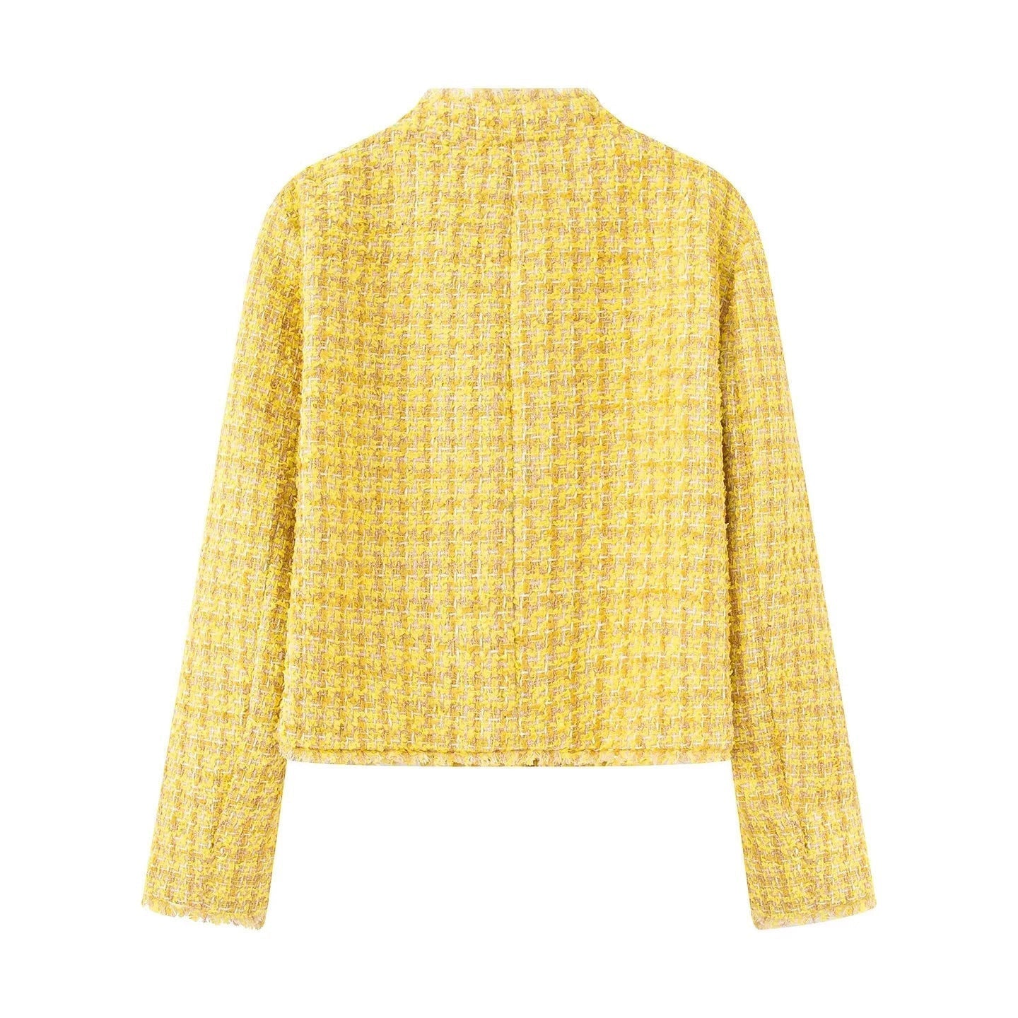 Donna - Giacca corta elegante - Tweed strutturato