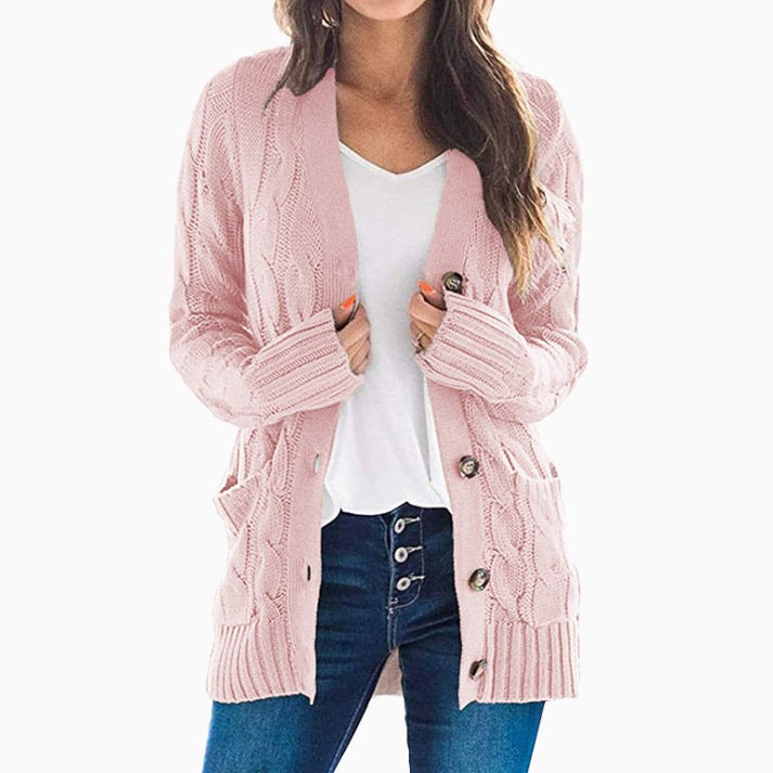 Donna - Cardigan dal taglio rilassato - misto lana