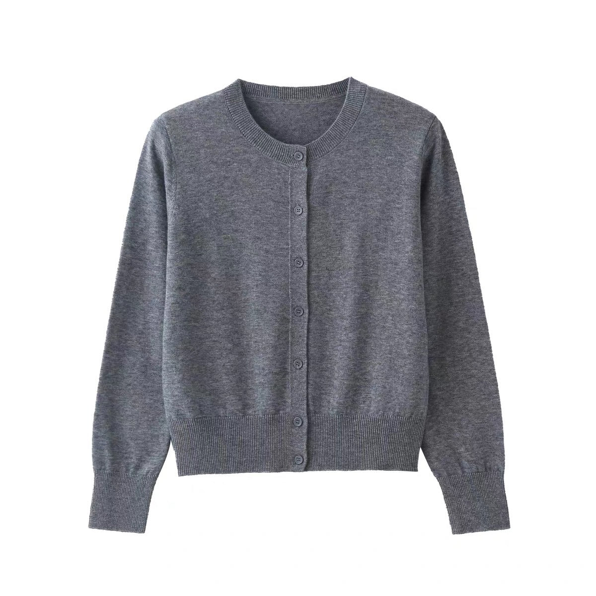 Donna - Cardigan elegante con bottoni sottili