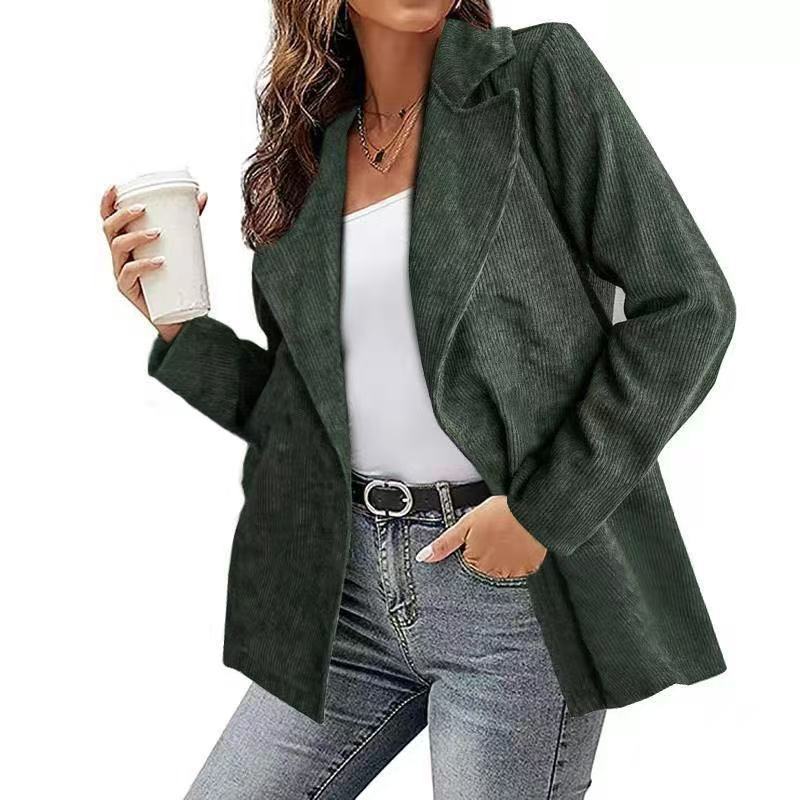Donna - Blazer in velluto a coste - Stile casual