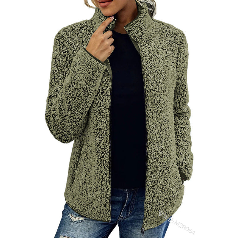 Donna - Giacca in pile - Collo alto