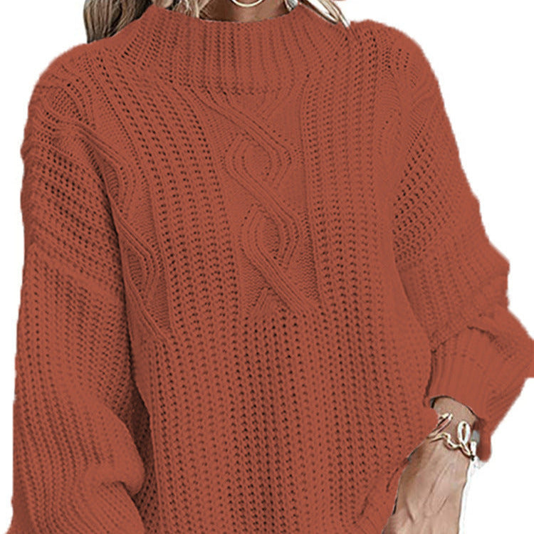 Donna - Elegante maglione in maglia a cavo - Stile moderno