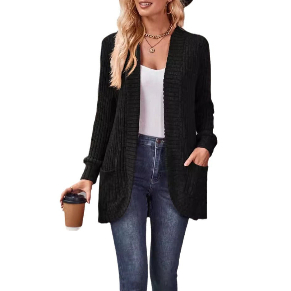 Donna - Cardigan di lusso a maniche lunghe - Maglia morbida