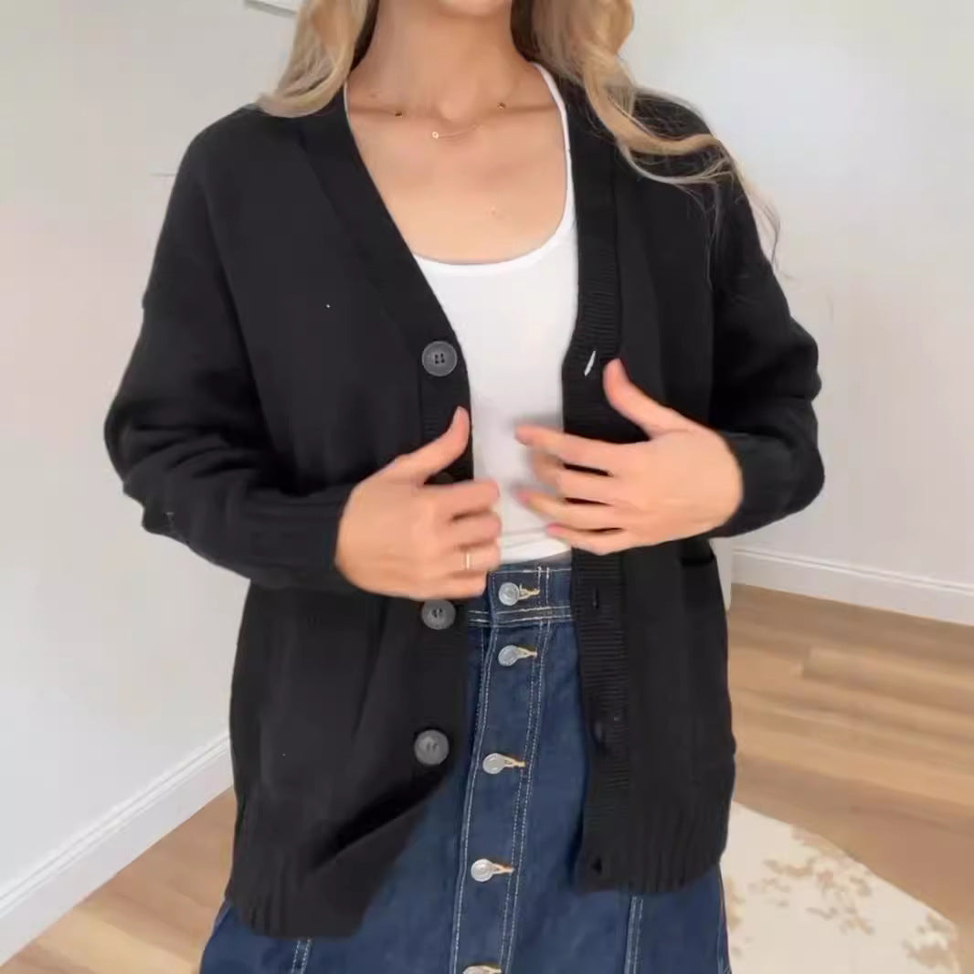 Donna - Cardigan accogliente - Design moderno con bottoni
