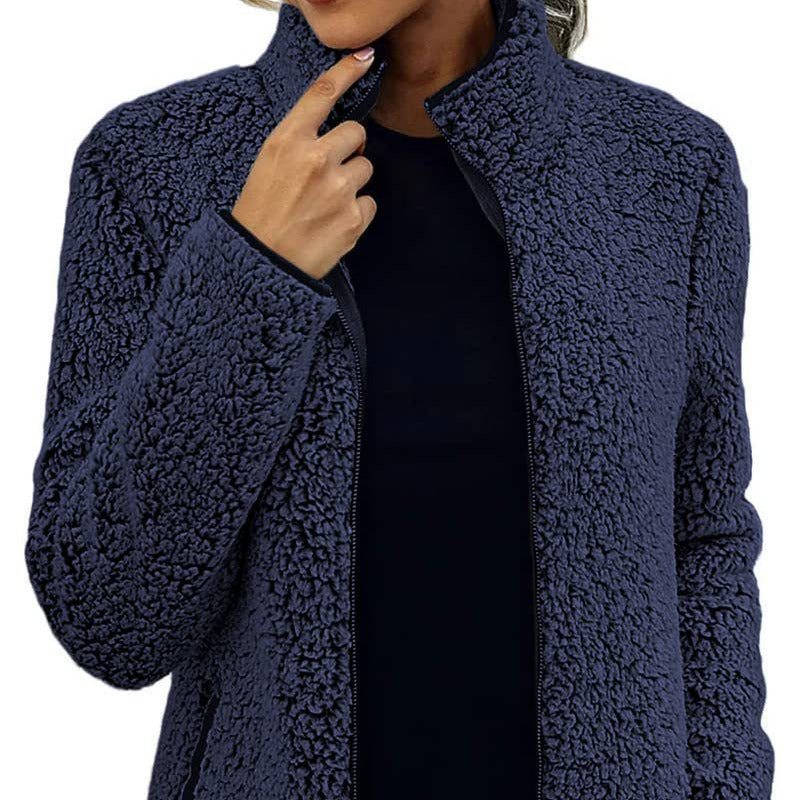 Donna - Giacca in pile - Collo alto