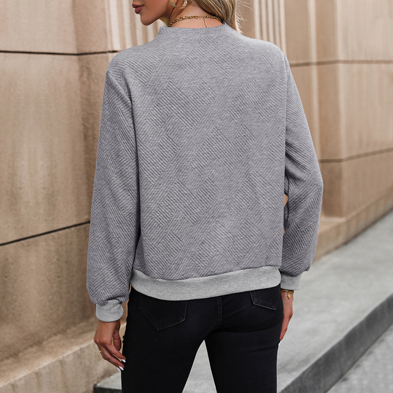 Donna - Maglia con design a portafoglio - Dettagli con bottoni