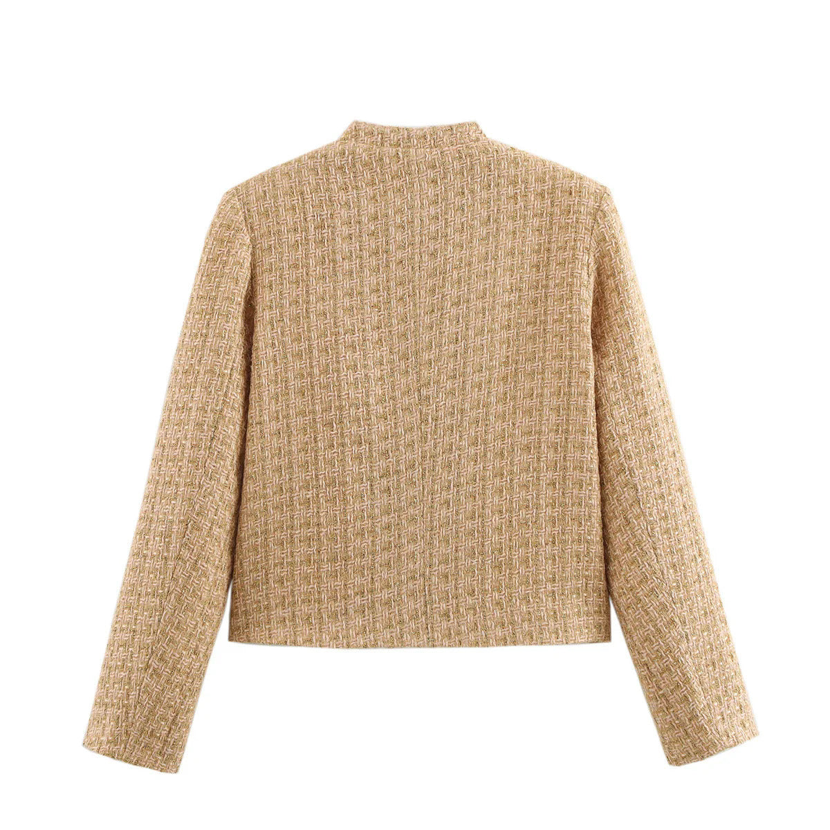 Donna - Giacca blazer in tweed con eleganti dettagli sui bottoni