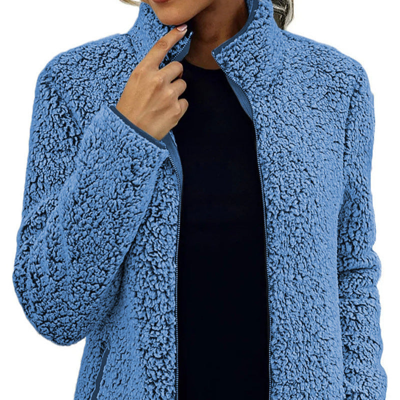 Donna - Giacca in pile - Collo alto