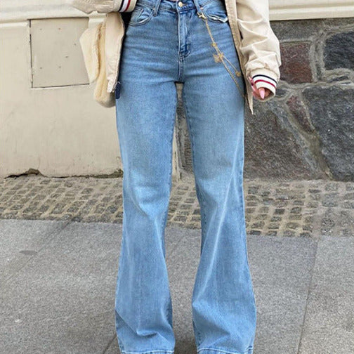 Donna - Jeans svasati in denim - Vita media