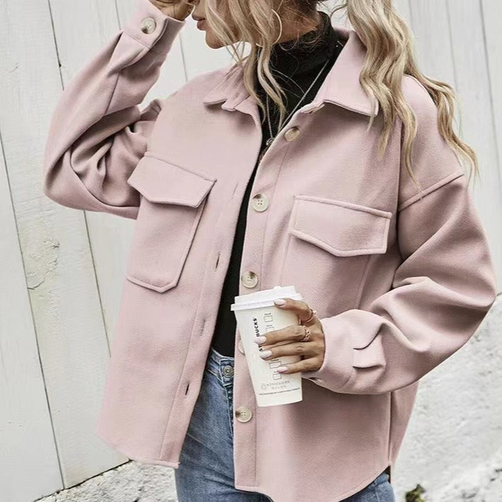 Donna - Giacca oversize con tasche e bottoni