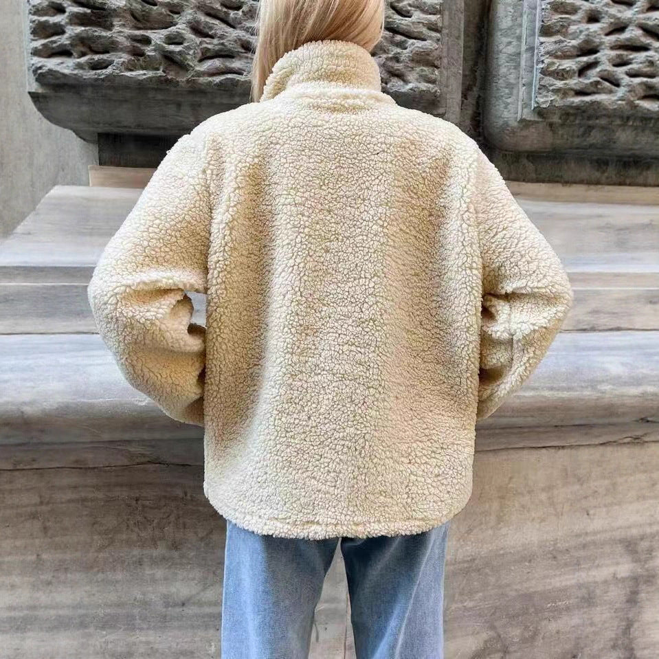 Donna - Giacca in pile con zip - Vestibilità comoda