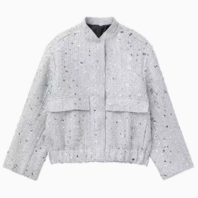 Donna - Giacca corta in paillettes - Elegante e divertente