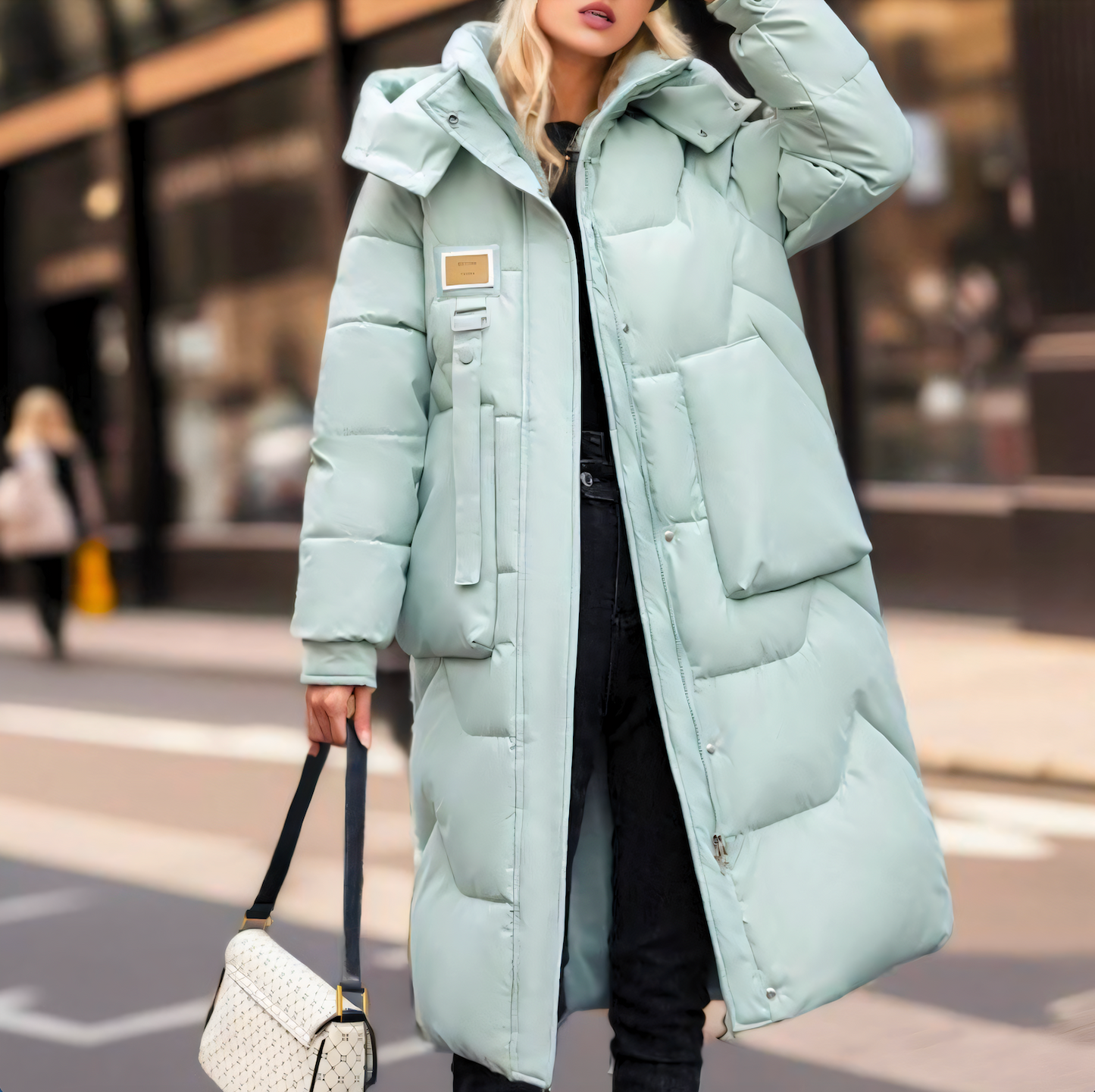 Donna - Cappotto invernale lungo - caldo e alla moda