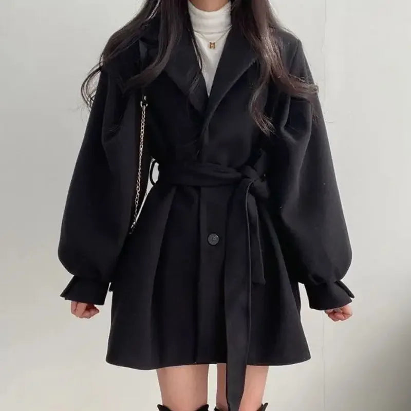 Donna - Trench con cintura - Stile elegante