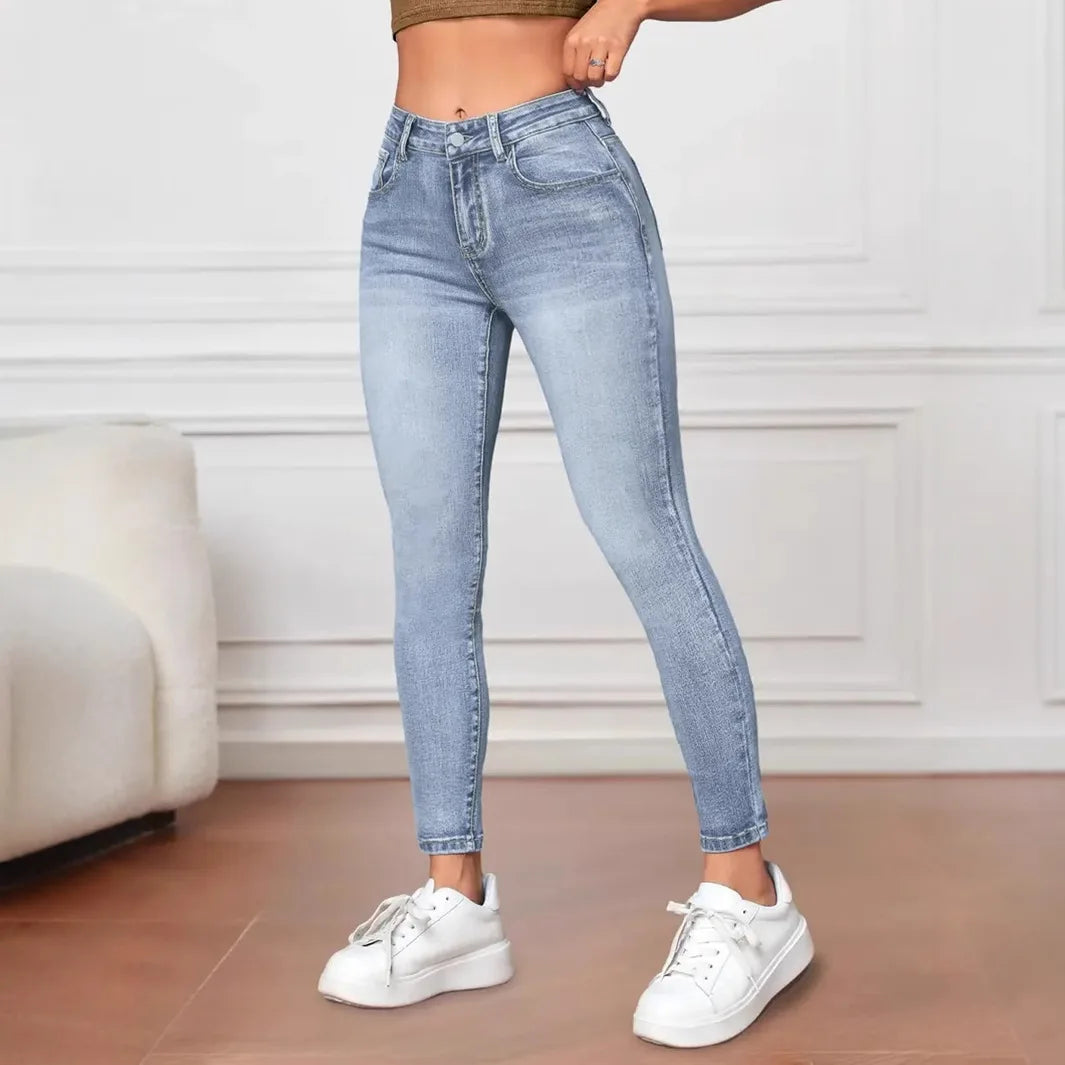 Donna - Jeggings aderenti - Vita alta