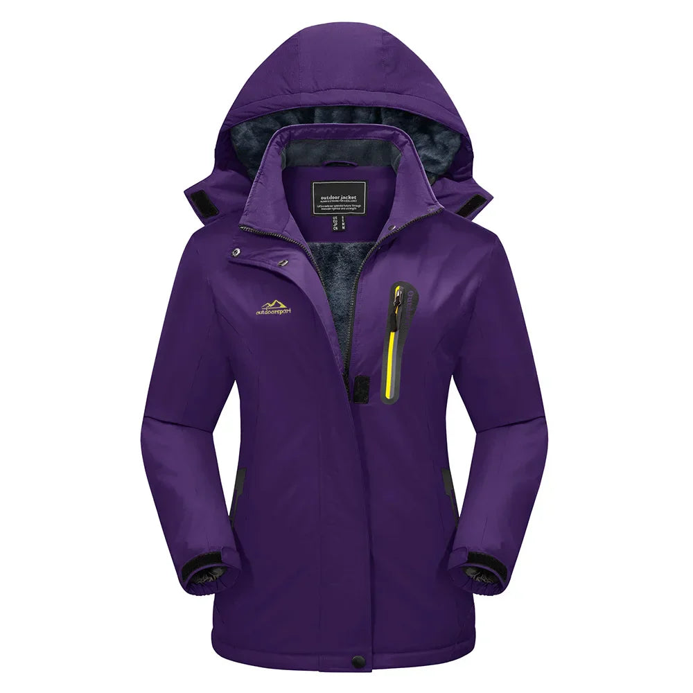Donna - Giacca da sci da neve - Stile con cappuccio