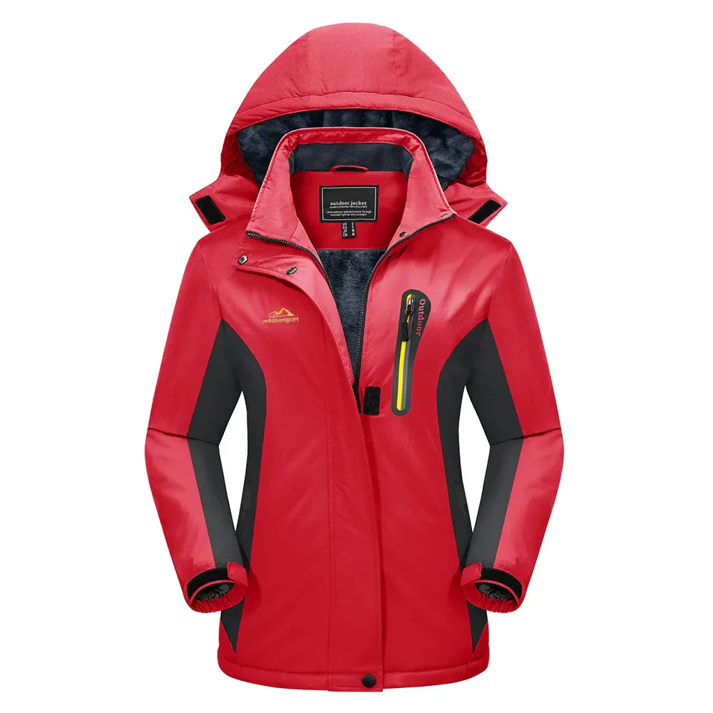 Donna - Giacca da sci da neve - Stile con cappuccio