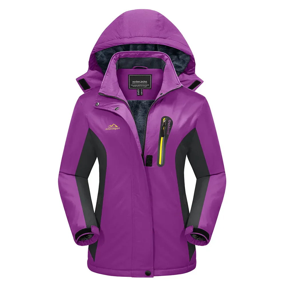 Donna - Giacca da sci da neve - Stile con cappuccio