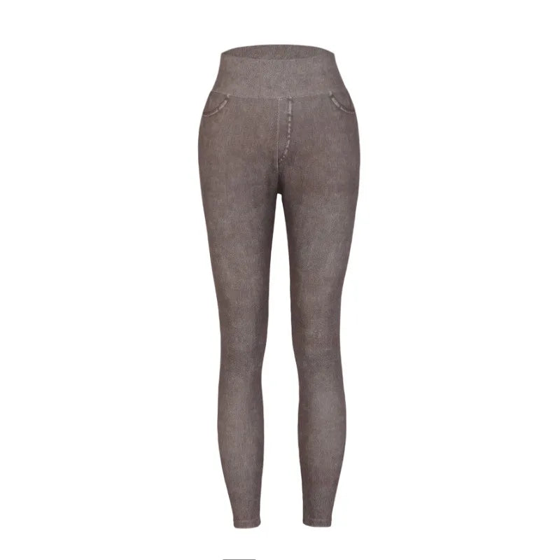 Donna - Jeggings alla moda a vita alta - Vestibilità trendy