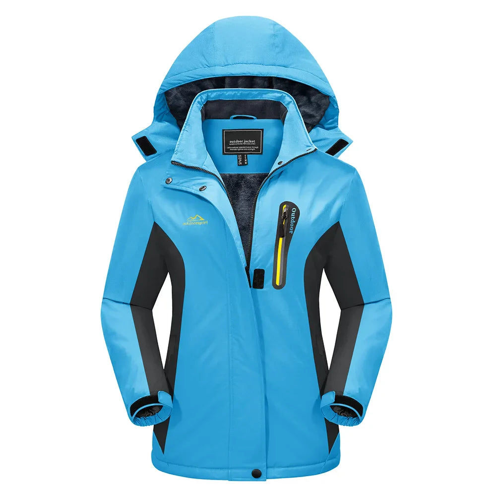 Donna - Giacca da sci da neve - Stile con cappuccio