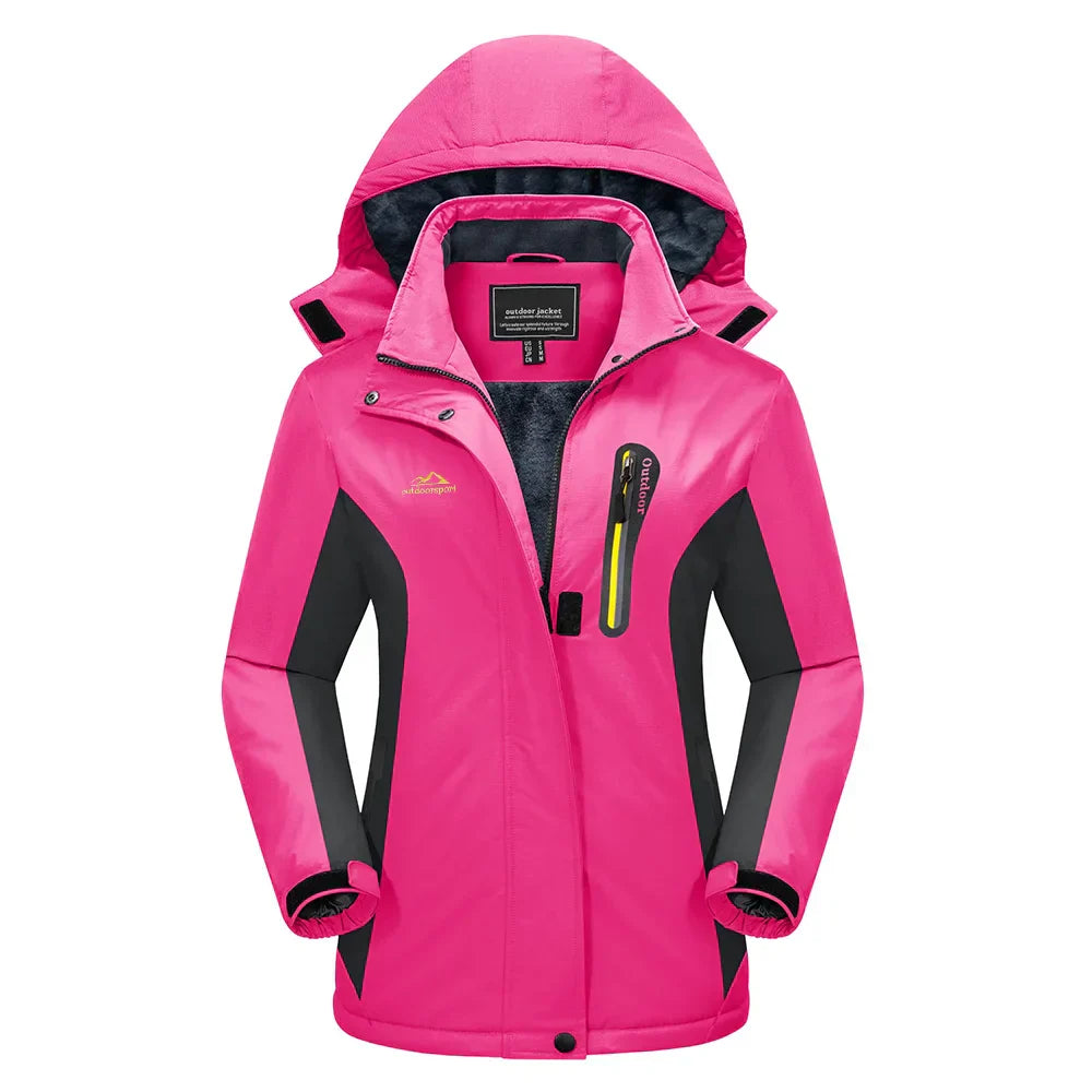 Donna - Giacca da sci da neve - Stile con cappuccio