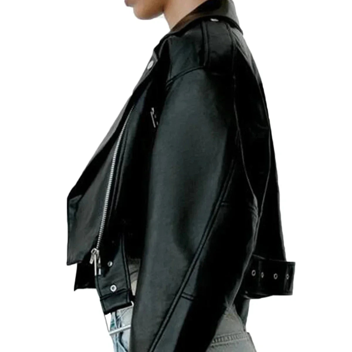 Donna - Giacca classica da motociclista - Stile casual