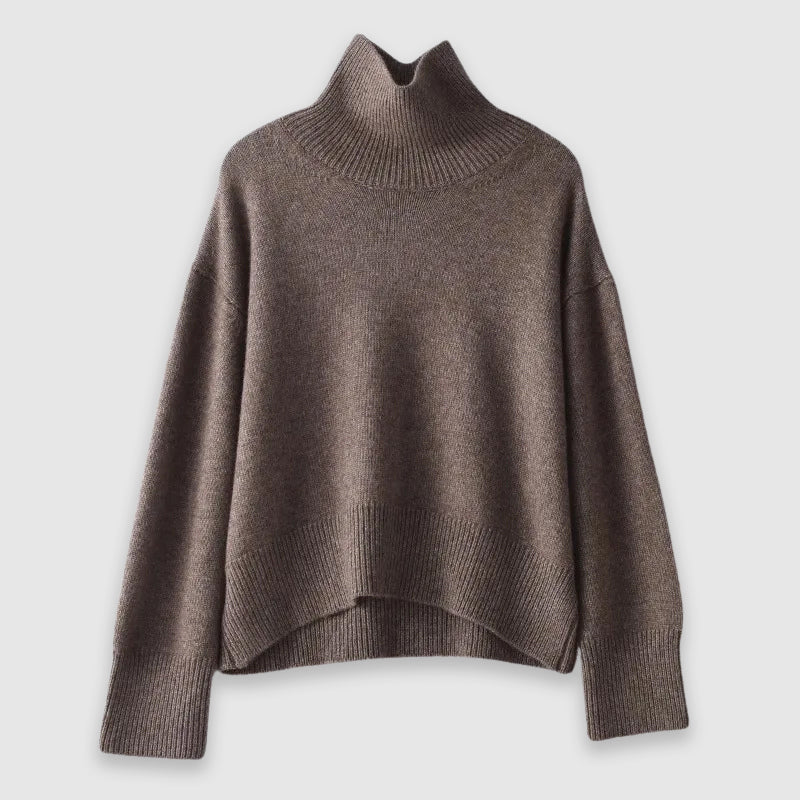 Donna - Maglione girocollo in cashmere - Stile accogliente