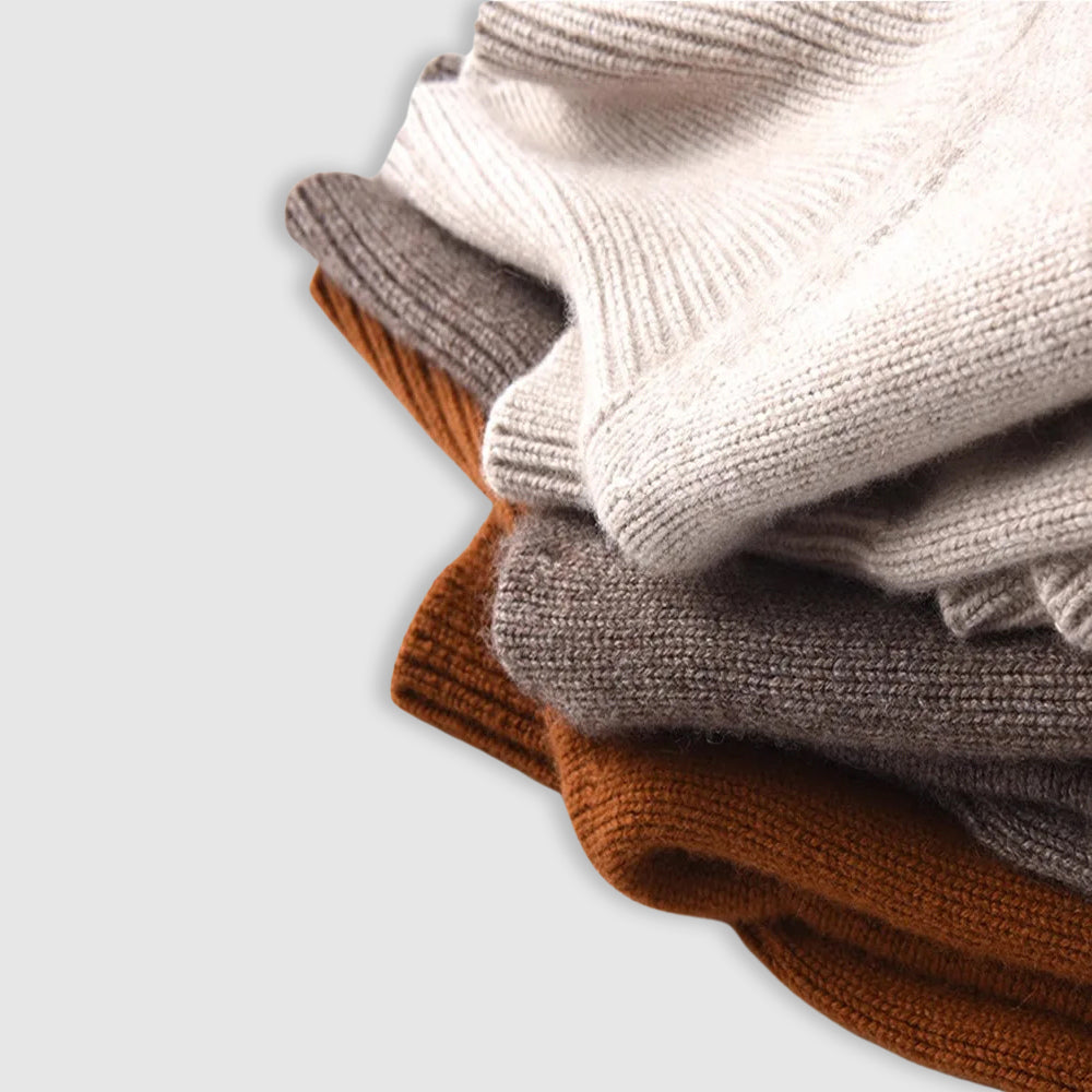 Donna - Maglione girocollo in cashmere - Stile accogliente