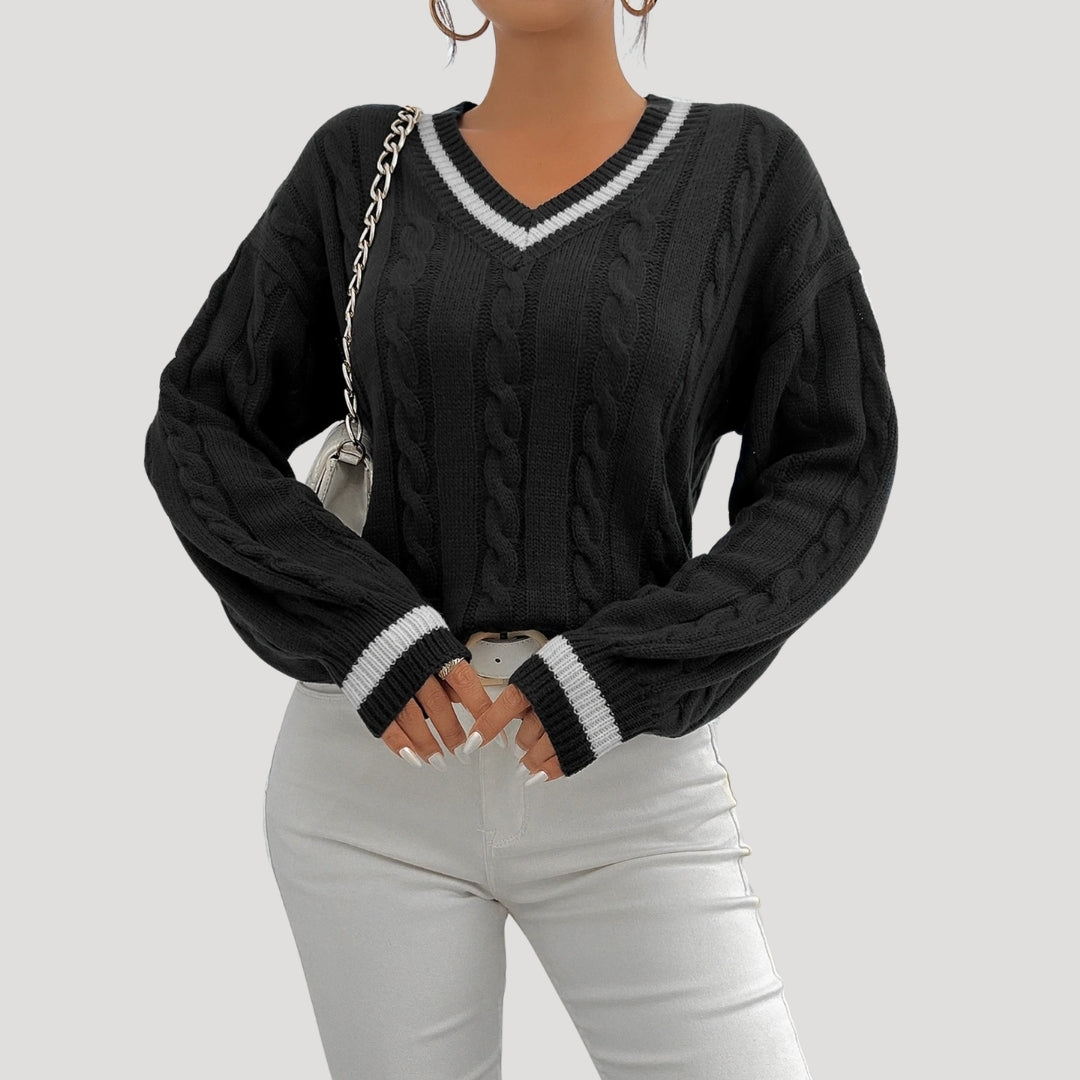 Donna - Maglia con scollo a V - Accogliente e alla moda
