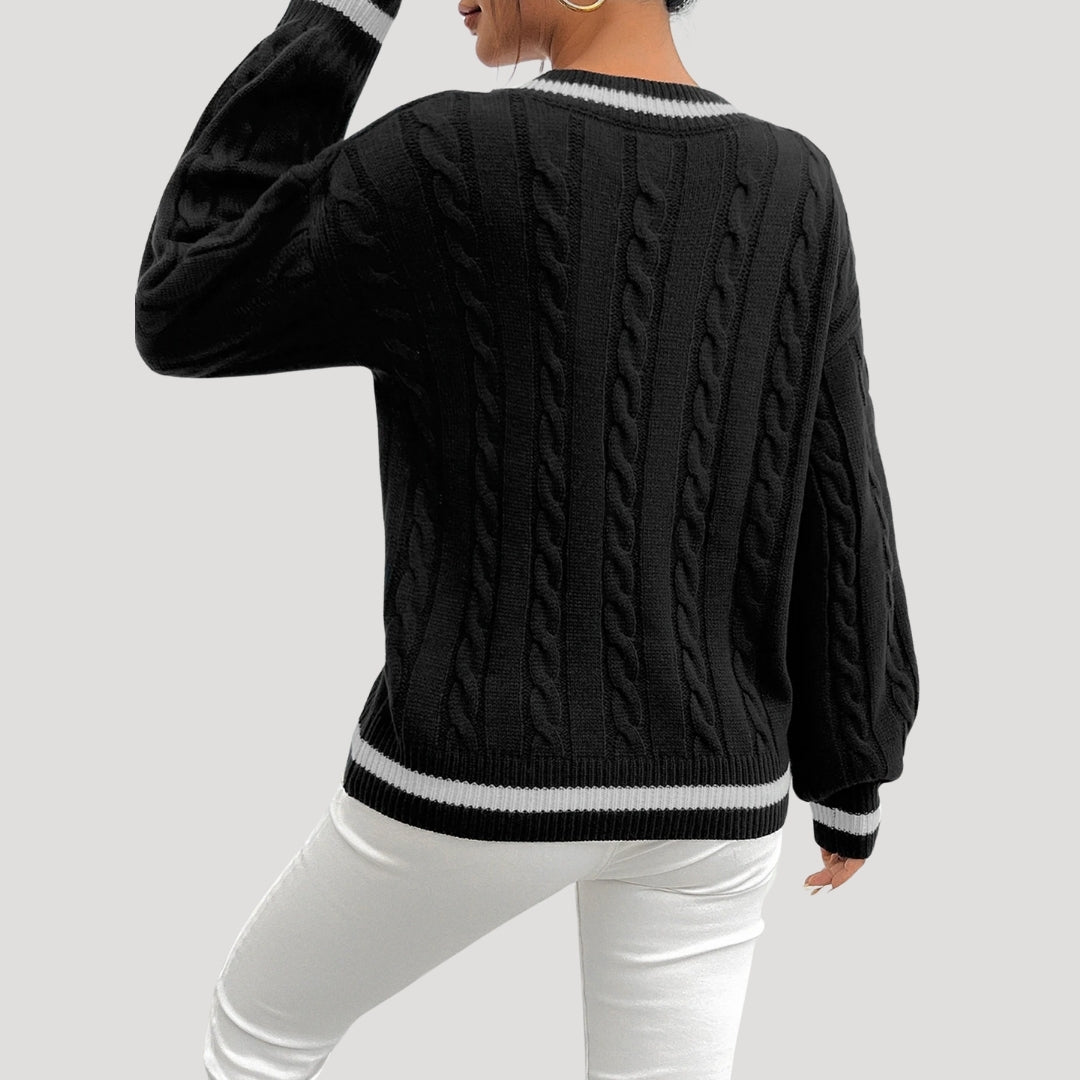 Donna - Maglia con scollo a V - Accogliente e alla moda