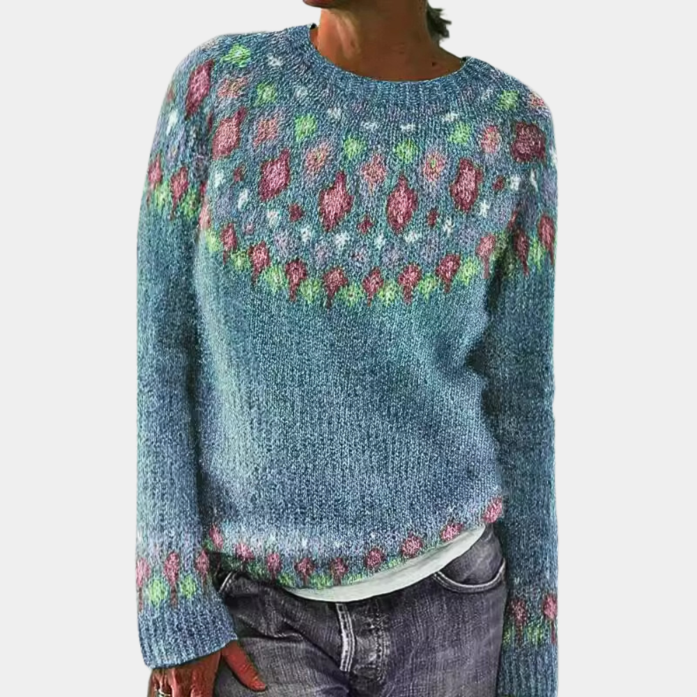 Donna - Accogliente maglione lavorato a maglia - Caldo e alla moda
