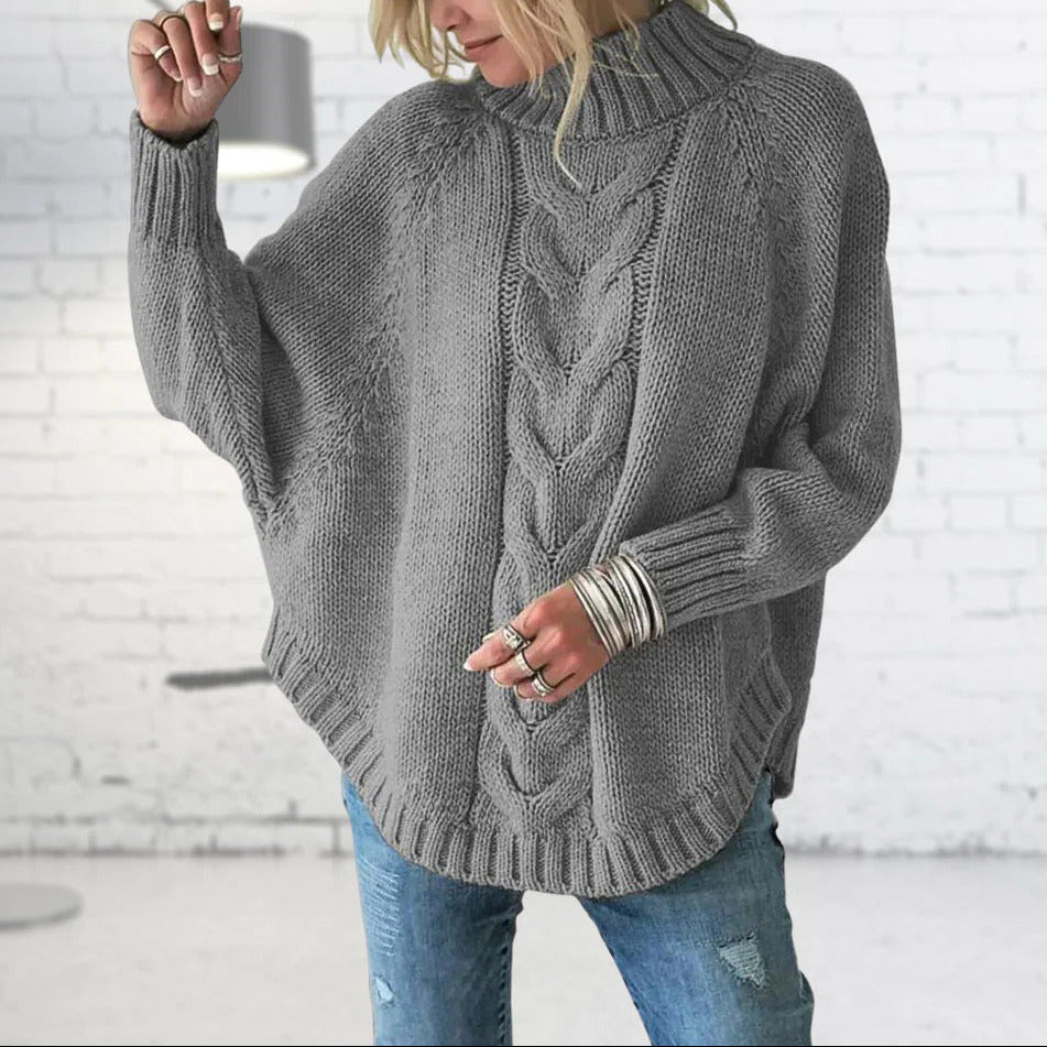 Donna - Maglia a collo alto - Stile a vestibilità ampia