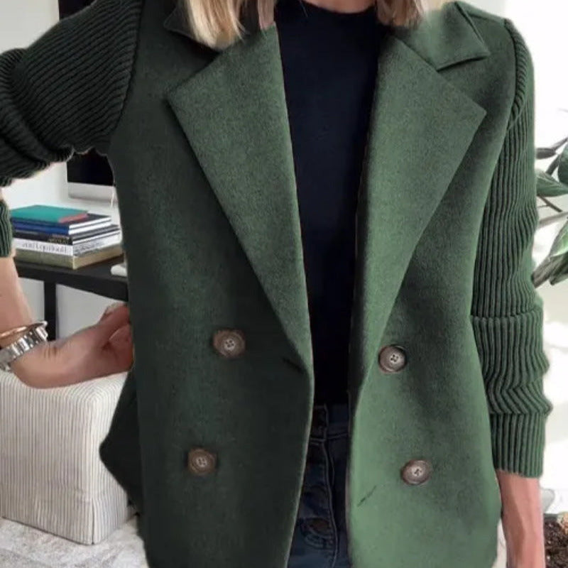 Donna - Giacca blazer con maniche a sbuffo - Miscela di lana