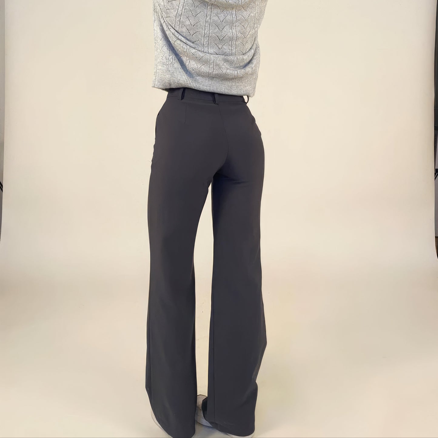 Donna - Pantaloni a vita alta a gamba dritta - Sartoriali