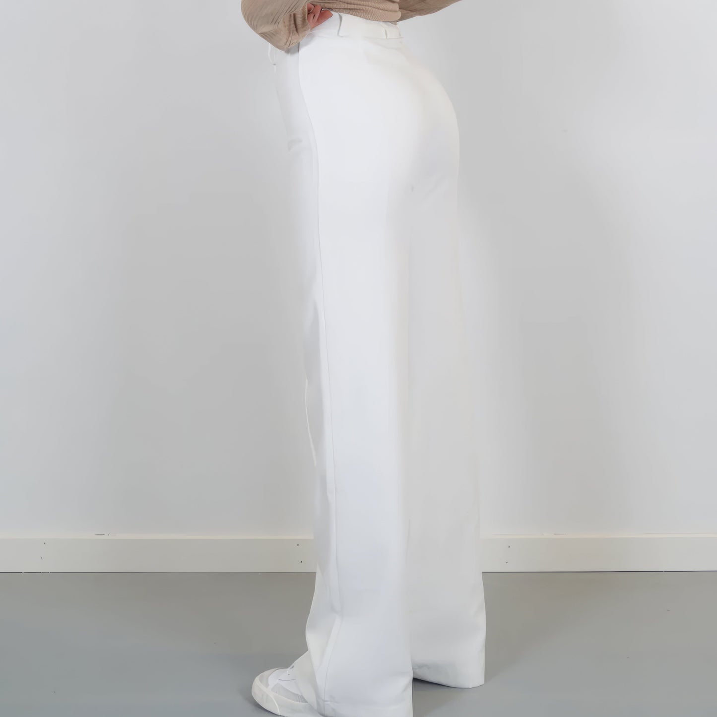 Donna - Pantaloni a vita alta a gamba dritta - Sartoriali