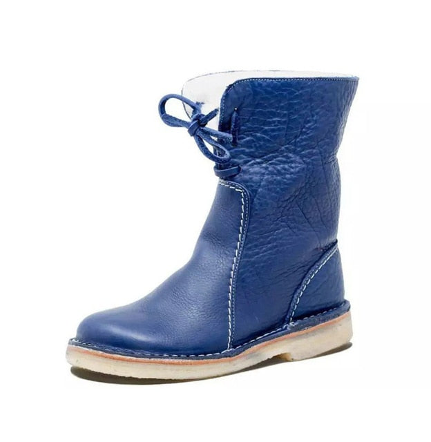 Donna - Stivaletti foderati in shearling - Polsino pieghevole
