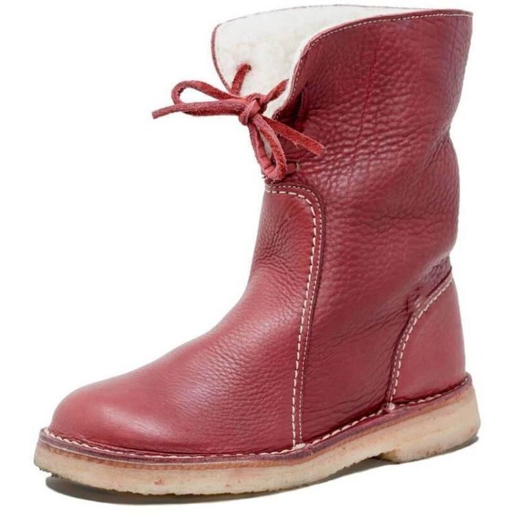 Donna - Stivaletti foderati in shearling - Polsino pieghevole