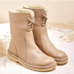 Donna - Stivaletti foderati in shearling - Polsino pieghevole