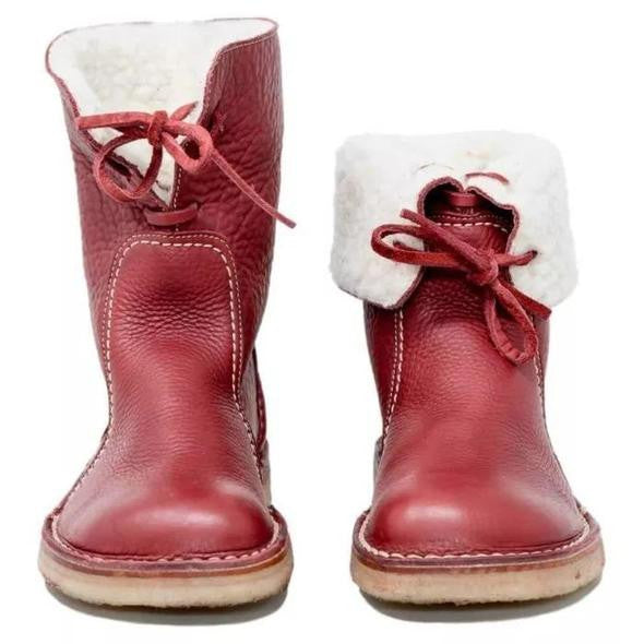 Donna - Stivaletti foderati in shearling - Polsino pieghevole