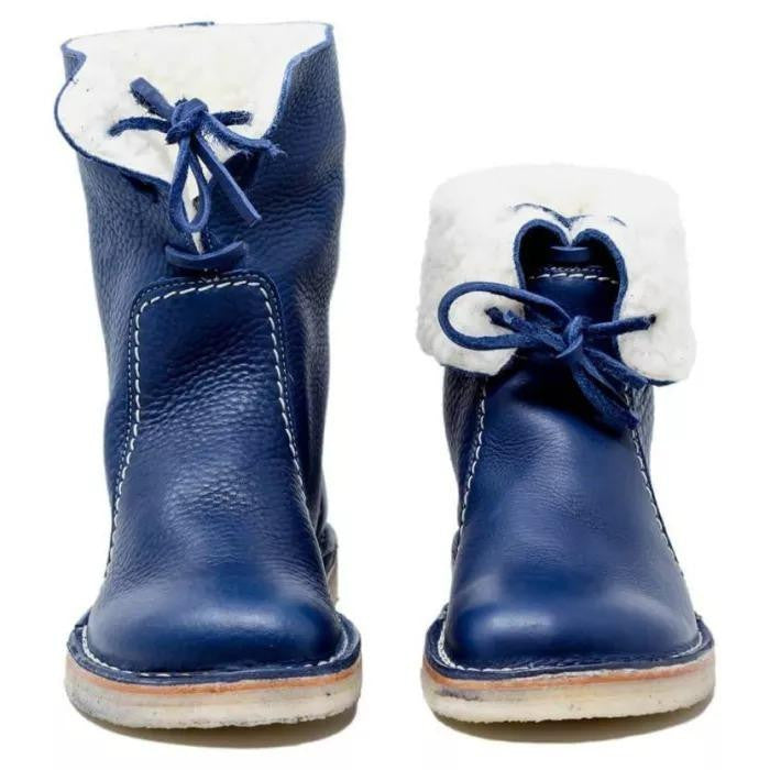 Donna - Stivaletti foderati in shearling - Polsino pieghevole