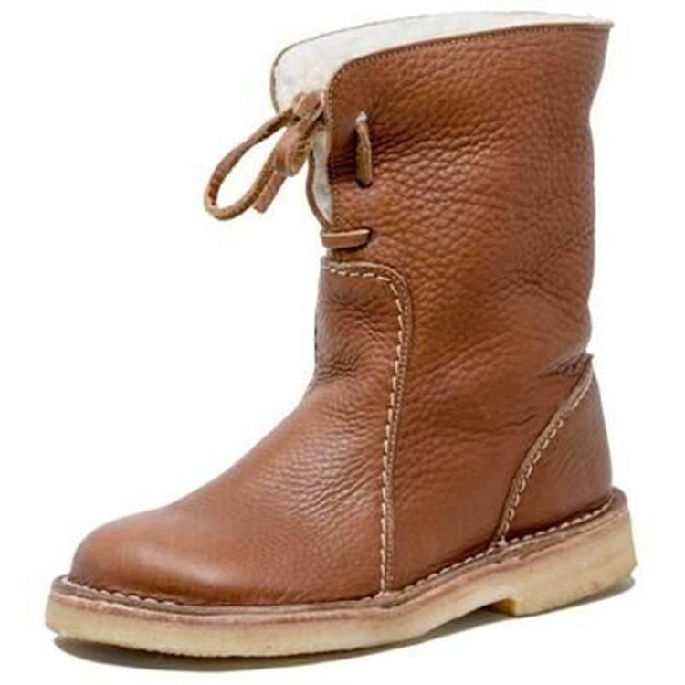 Donna - Stivaletti foderati in shearling - Polsino pieghevole
