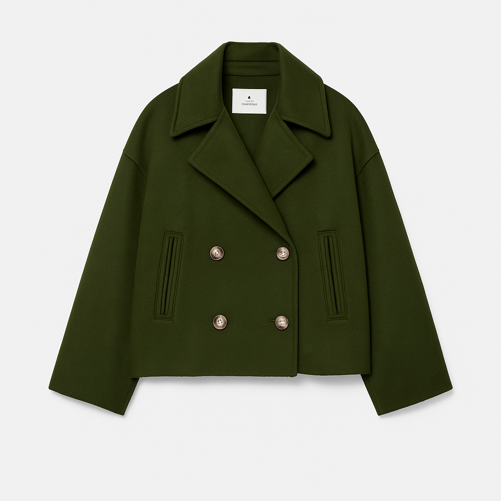 Donna - Cappotto corto dalla vestibilità accorciata - Ampio risvolto