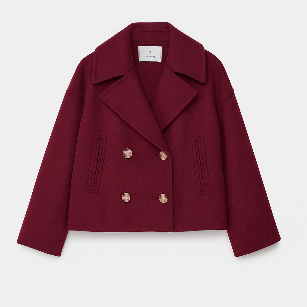 Donna - Cappotto corto dalla vestibilità accorciata - Ampio risvolto