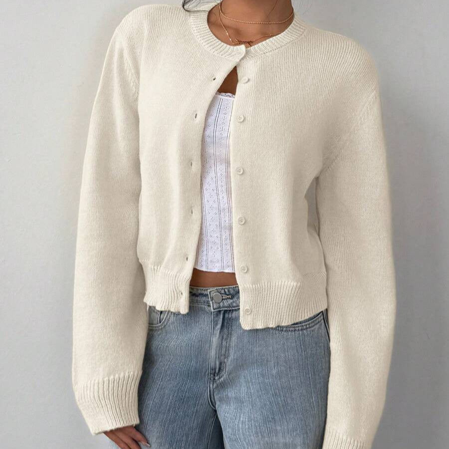 Donna - Cardigan corto morbido - Stile casual