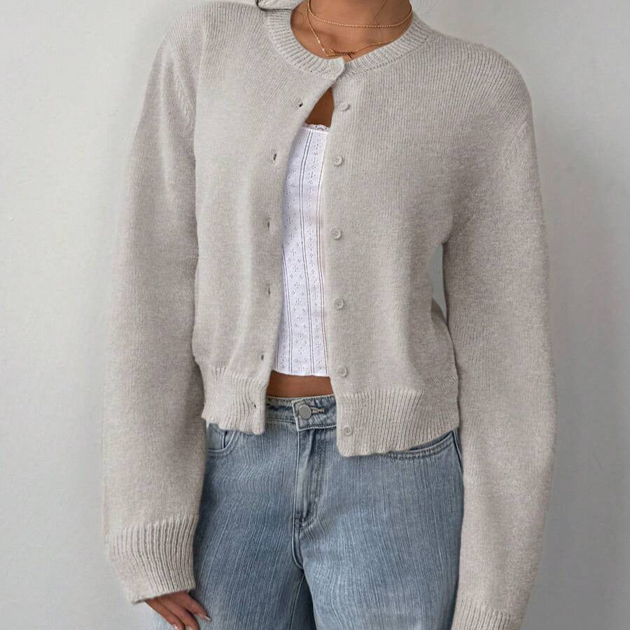Donna - Cardigan corto morbido - Stile casual