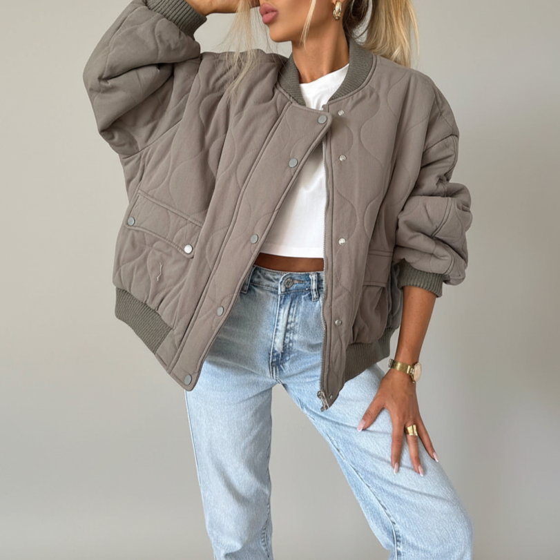Donna - Giacca trapuntata casual e comoda - Stile versatile