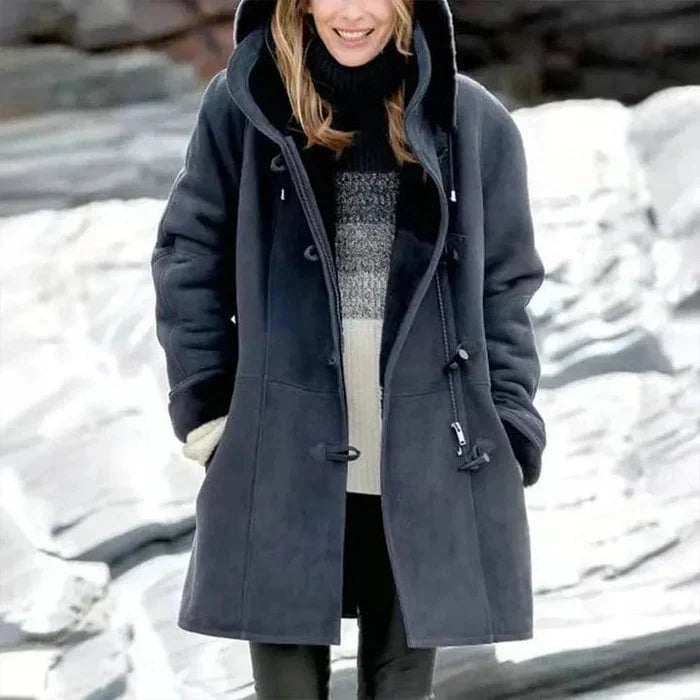 Donna - Giacca in pile - Stile invernale con cappuccio