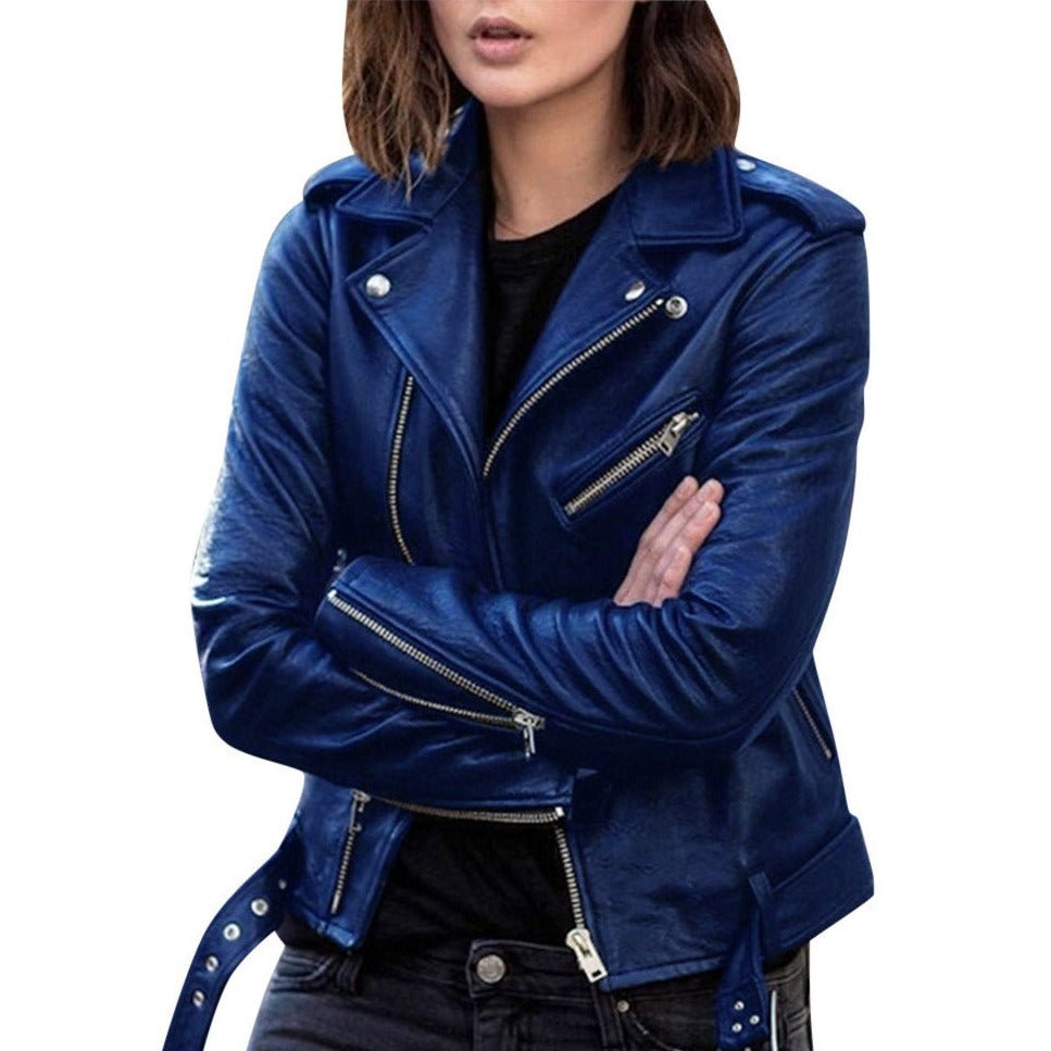 Donna - Giacca biker casual - Chiusura con zip