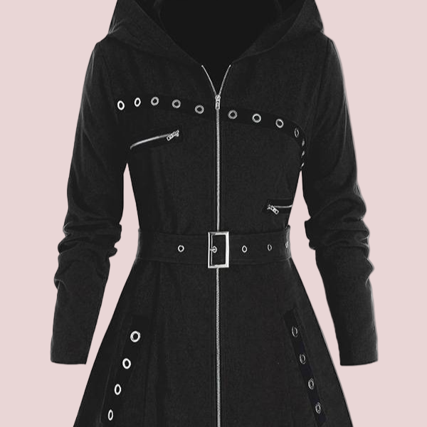 Donna - Cappotto con cappuccio linea A - Sensazione di Lana